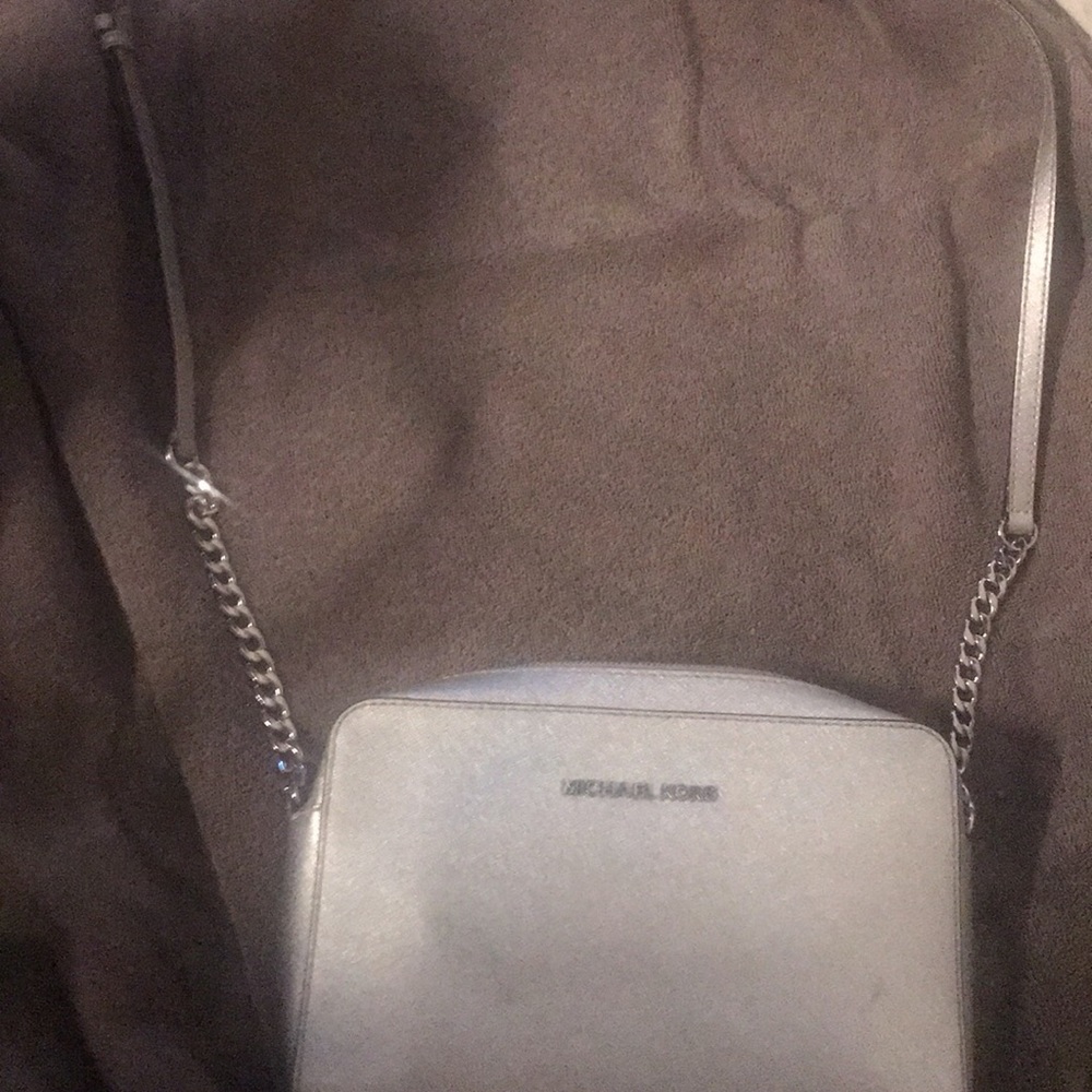 Michael Kors silver sparkly Crossbody